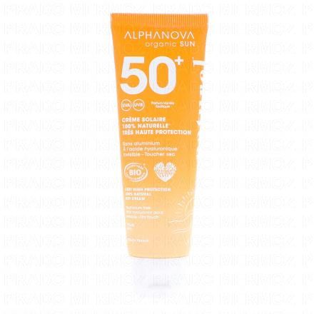 ALPHANOVA Organic Sun - Lait solaire bio SPF50+ tube 50g