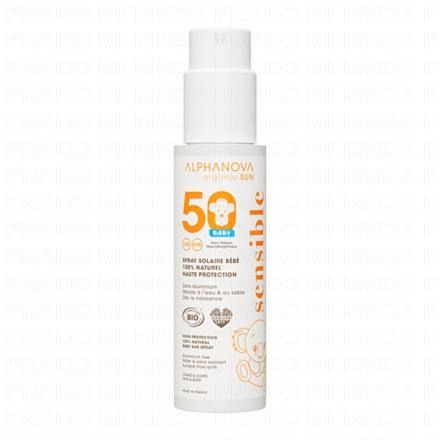 ALPHANOVA Organic sun - Spray solaire bébé SPF50 100ml