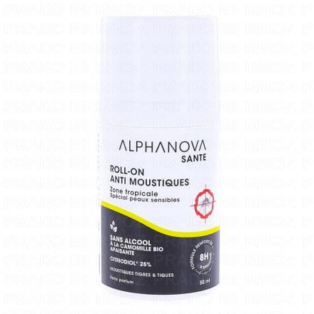 ALPHANOVA Santé - Roll-on anti-moustiques zone tropicale 40ml