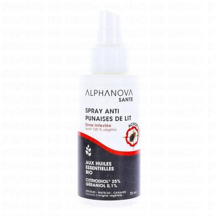 ALPHANOVA Santé - Spray Anti-Punaises de lit 75ml