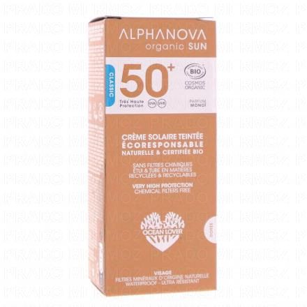 ALPHANOVA Sun Crème teintée dorée bio SPF50+ tube 50g