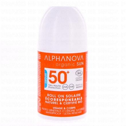 ALPHANOVA Organic Sun - Roll on solaire bio SPF50+ 50g
