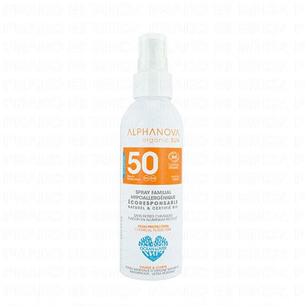 ALPHANOVA Sun Spray solaire familial haute protection SPF50