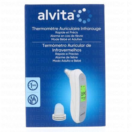 ALVITA Thermomètre Auriculaire Infra Rouge