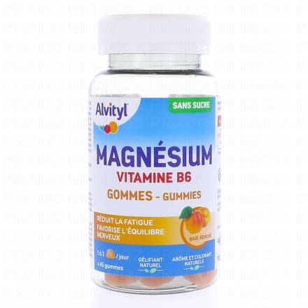 ALVITYL Stress & Sommeil - Magnésium Vitamine B6 goût abricot x45 gummies