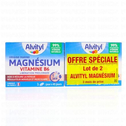 ALVITYL Stress & Sommeil - Magnesium Vitamine B6 Lot de 2