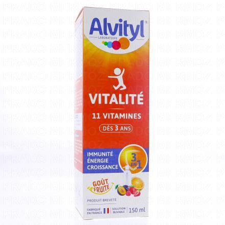 ALVITYL Vitalit&eacute; - Solution buvable multivitamin&eacute;e go&ucirc;t fruit&eacute; 150ml