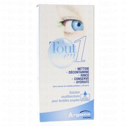 ARGANE VISION Tout en 1 Solution multifonctions pour lentilles souples (100ml)