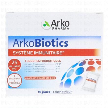 ARKOPHARMA ArkoBiotics Système Immunitaire Fort 15 sachets