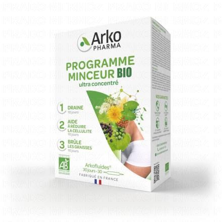 ARKOPHARMA Arkofluides programme minceur bio 30 ampoules
