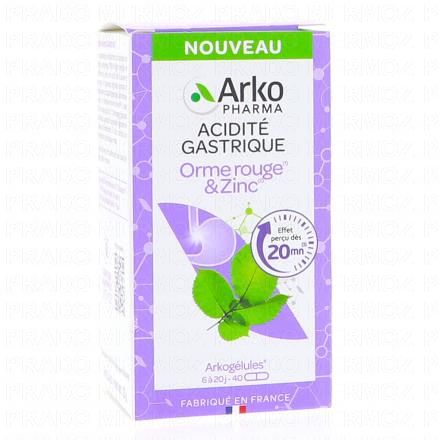 Arkogélules - Acidité Gastrique Orme rouge & Zinc x40 Gélules