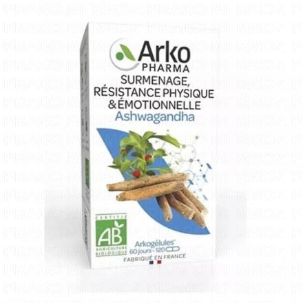 ARKOPHARMA Arkogelules - Ashwagandha bio 120 gélules