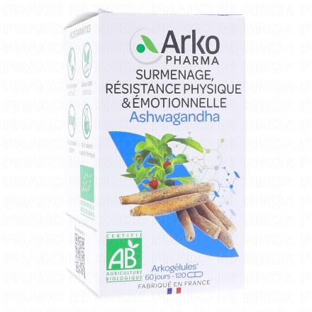 ARKOPHARMA Arkogelules - Ashwagandha bio (120 gélules)