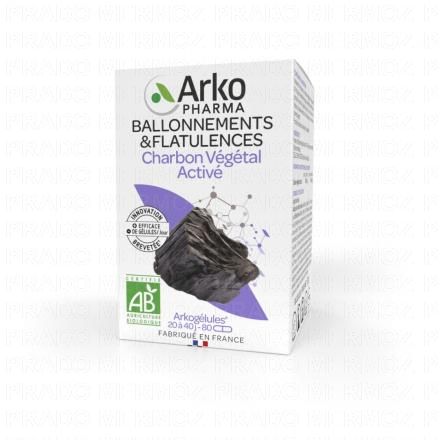 ARKOPHARMA Arkogelules - Charbon Végétal Bio 80 gélules