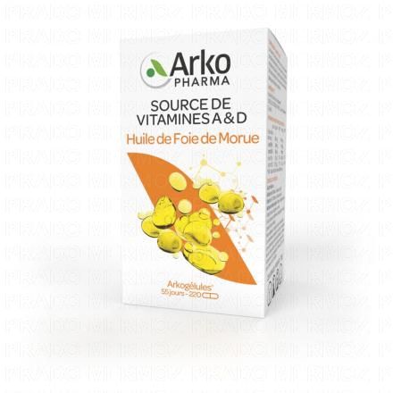 ARKOPHARMA Arkogelules - Huile de foie de morue flacon de 220 gélules