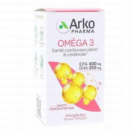 ARKOPHARMA Arkogélules - Oméga 3 (Huile de Poisson) (boîte 60 capsules)