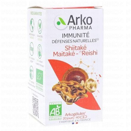 ARKOPHARMA Arkogélules - Shiitaké Maitaké-Reishi bio 40 gélules