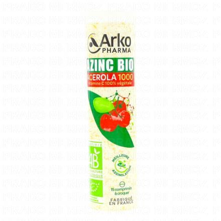 ARKOPHARMA Azinc Bio Acerola 1000 (15 comprimés à croquer)