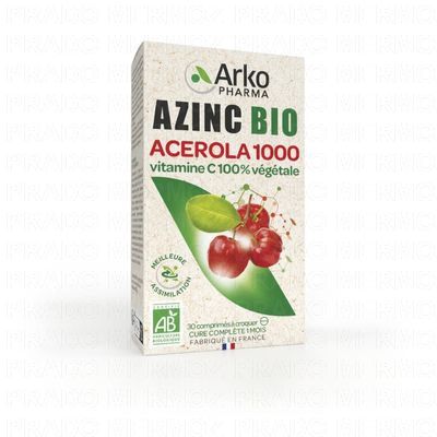 ARKOPHARMA Azinc Bio Acerola 1000 (30 comprimés à croquer)