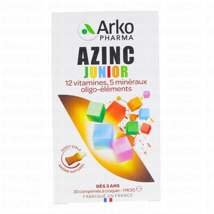 ARKOPHARMA Azinc vitalité junior 30 comprimés goût cola