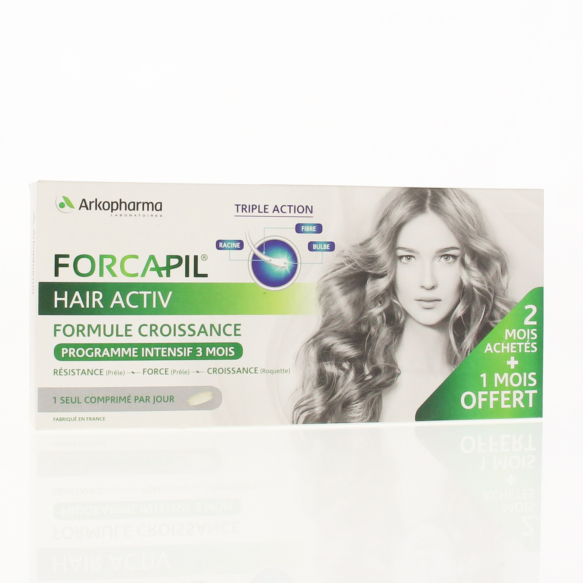 ARKOPHARMA Forcapil hair activ programme intensif 3 mois (90 comprimés