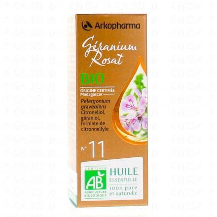 Arkoessentiel - Huile essentielle Géranium Rosat N°11 Bio flacon 5 ml