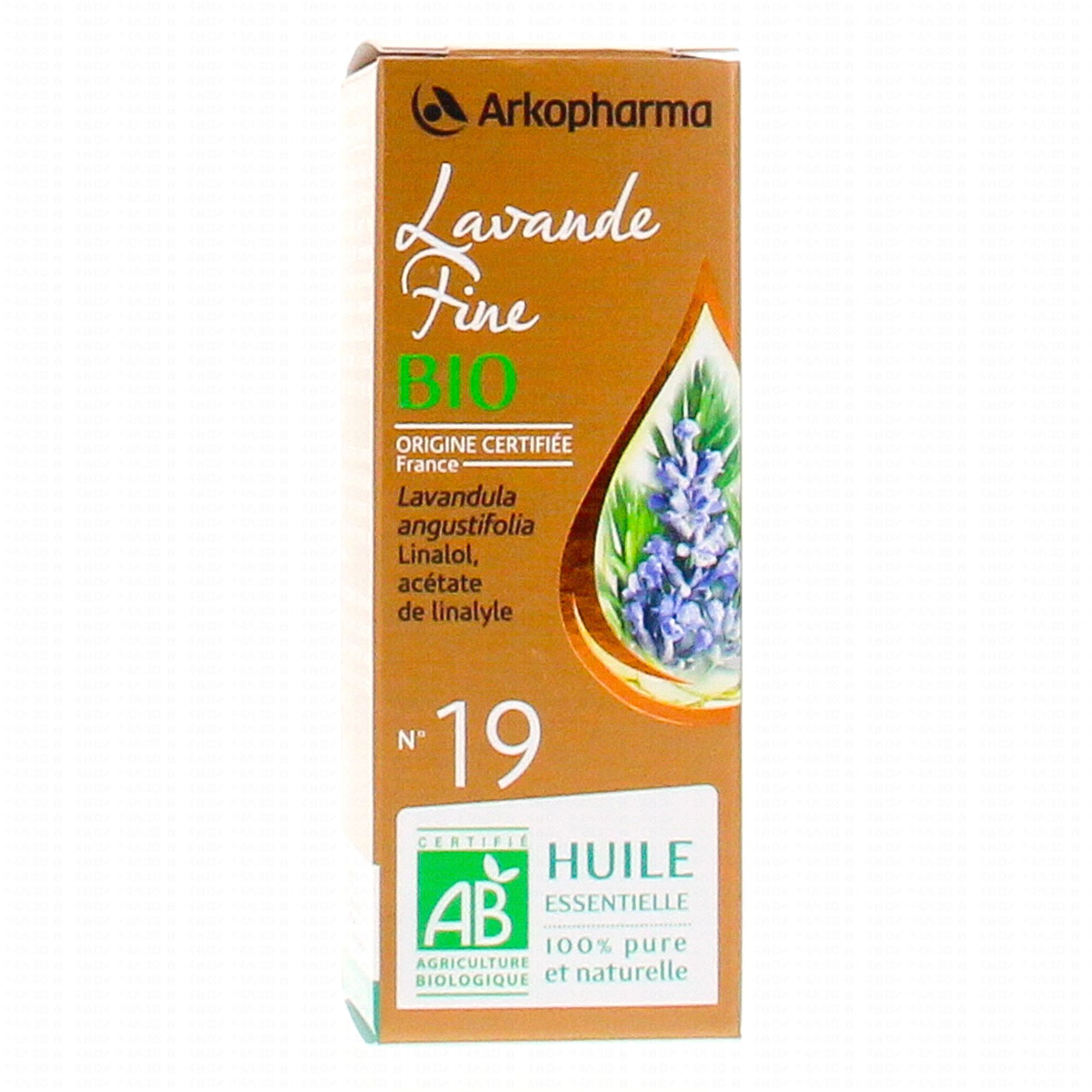 ARKOPHARMA Arkoessentiel - Huile essentielle Lavande fine N°19 Bio flacon  10ml - Parapharmacie Prado Mermoz