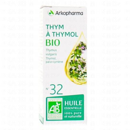 ARKOPHARMA Arkoessentiel - Huile essentielle de Thym à thymol N°32 Bio flacon 5ml