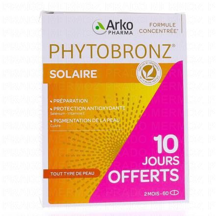 ARKOPHARMA Phytobronz préparateur solaire lot de 2 x 30 capsules