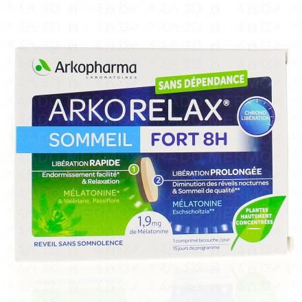 ARKOPHARMA Arkorelax sommeil fort 8h (boite de 15 comprimés)