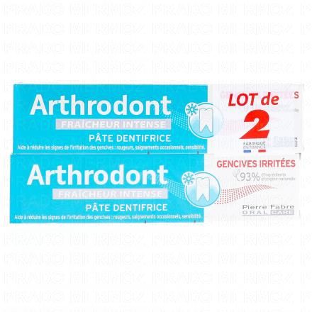 ARTHRODONT Fraîcheur - Pâte dentifrice fraîcheur intense (lot de 2)