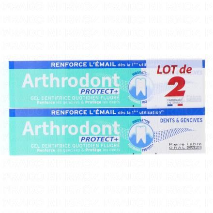 Protect+ - Gel dentifrice quotidien fluoré 2 tubes x 75ml 2