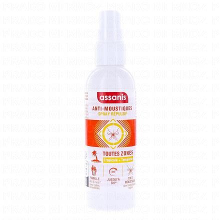 ASSANIS Anti-Moustique - Spray Répulsif Toutes Zones (80ml)