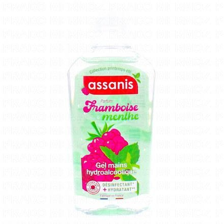 ASSANIS Gel mains hydroalcoolique Framboise menthe (flacon 80ml)
