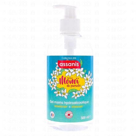 ASSANIS Gel mains hydroalcoolique monoï 500ml