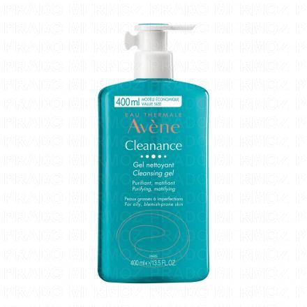 AVÈNE Cleanance gel nettoyant sans savon (flacon 400ml)