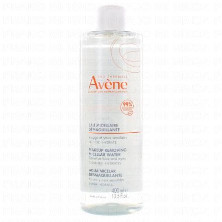 AVÈNE Les essentiels - Eau micellaire nettoyante et démaquillante flacon 400ml
