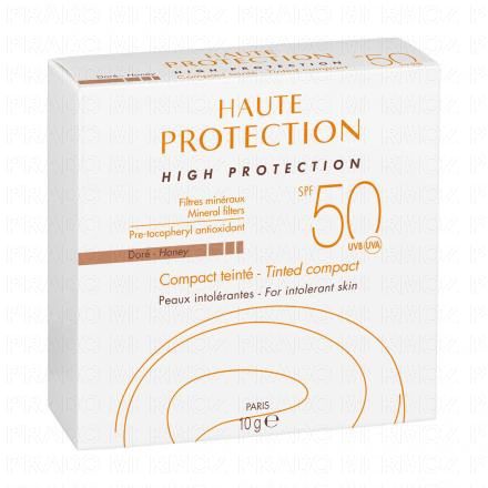 AVÈNE Solaire minéral - Crème compact teintes dore SPF50 boitier 10g