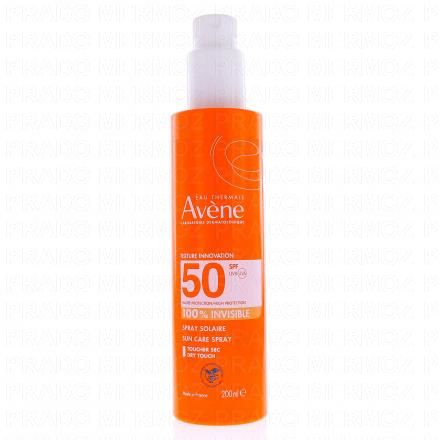 AVÈNE Spray solaire 100% invisible SPF50+ flacon de 200ml