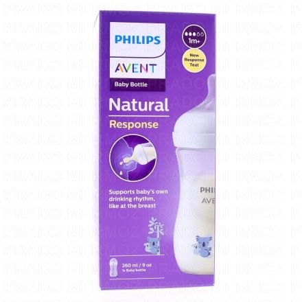 AVENT Biberon Natural Response 260ml 1m+ Koala