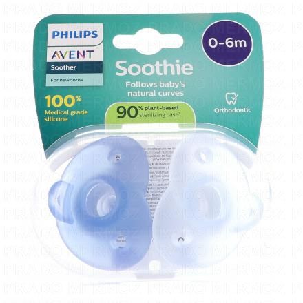 Soothie Sucettes nouveau né 0-6 mois bleue 2
