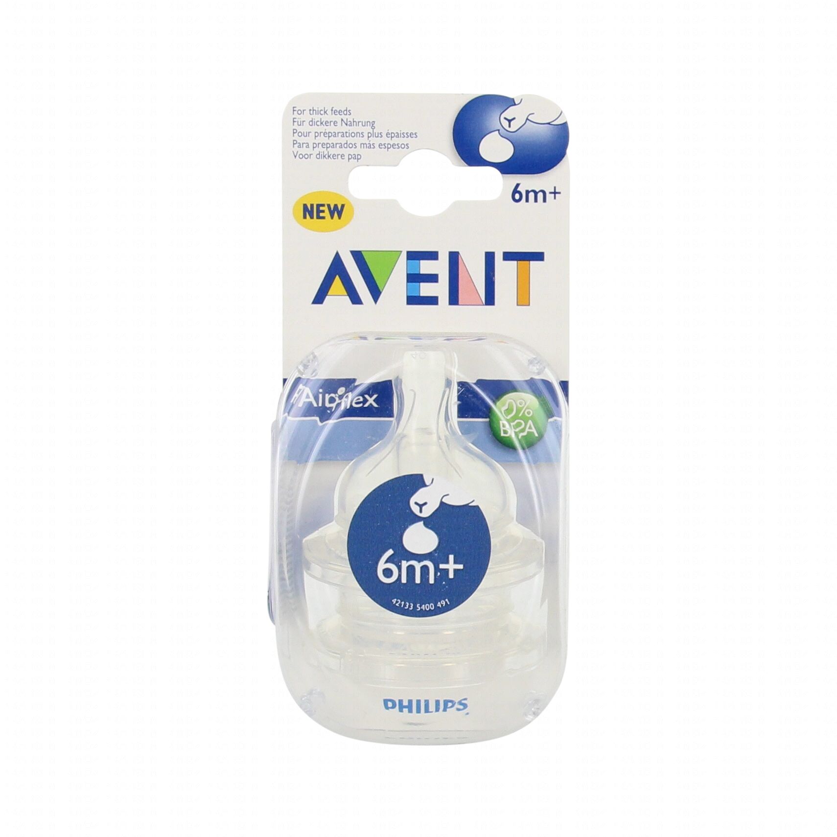 AVENT Tétine 1 trou 6 mois et plus lot de 2 - Parapharmacie Prado