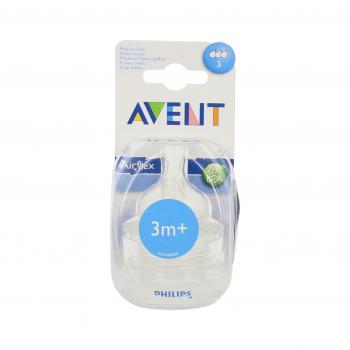 AVENT Tétine silicone débit moyen boîte de 2