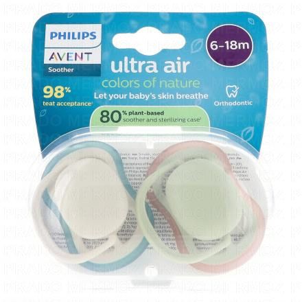 AVENT Ultra Air - Sucettes 6-18 mois (neutre)