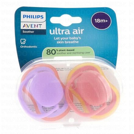 AVENT Ultra Air - Sucettes Orthodontiques +18 Mois (fun)