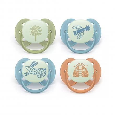 AVENT Ultra Soft - Sucette +18mois (sp&eacute;cial nuit nature)