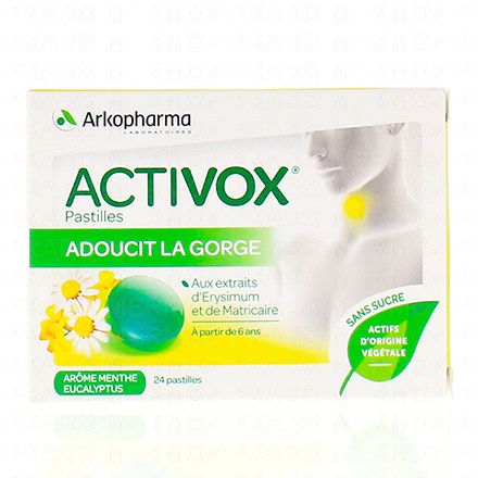 ARKOPHARMA Activox sans sucre menthe eucalyptus