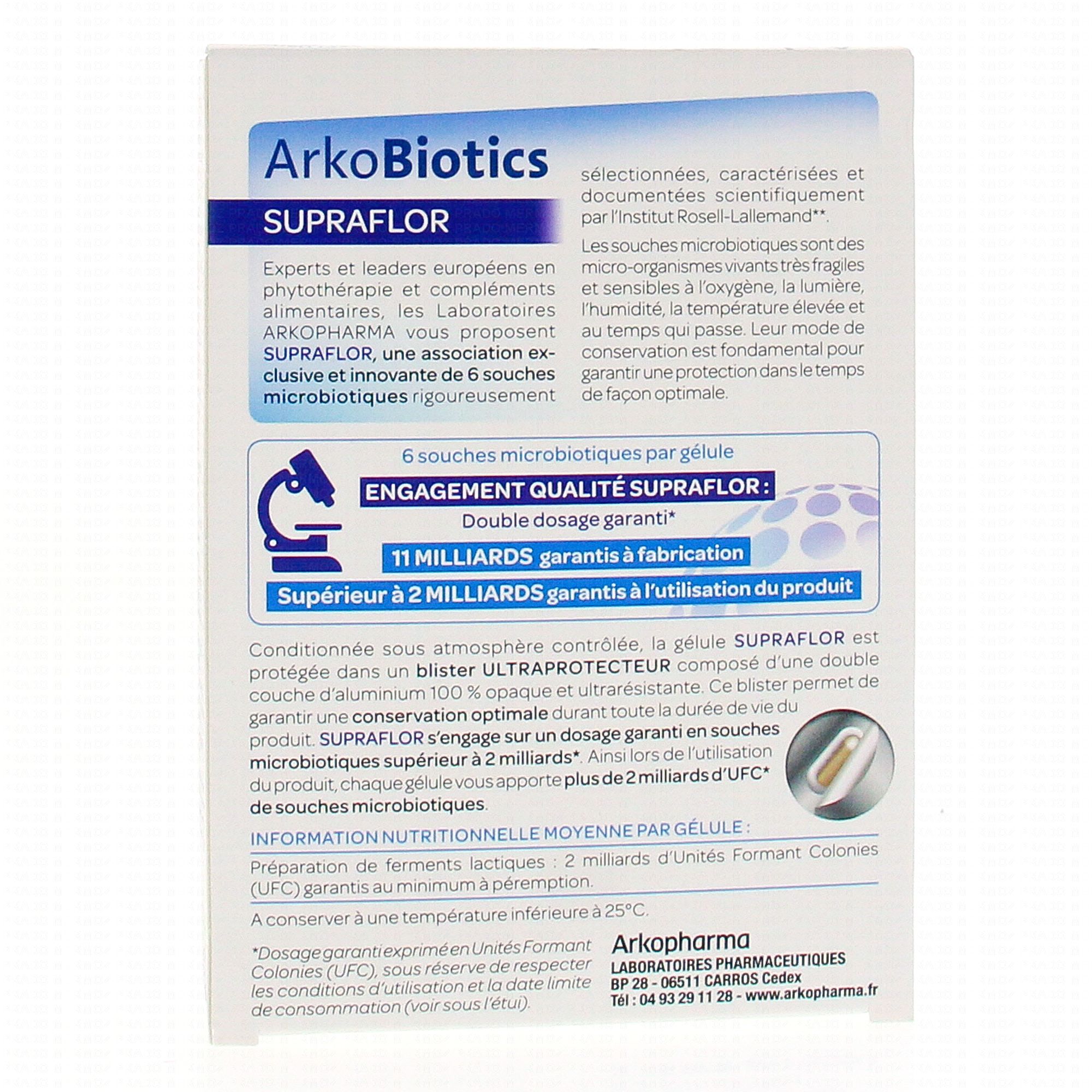 ARKOPHARMA Arkobiotics - Supraflor boîte de 14 gélules