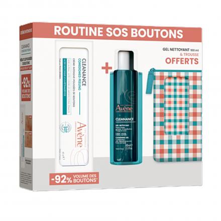 Av&egrave;ne Cleanance - Comedomed Peeling - Cr&egrave;me Intensive Pouss&eacute;es de Boutons (+ gel nettoyant + trousse offerts)