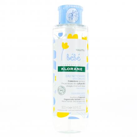 KLORANE Bébé eau nettoyante sans rinçage (flacon de 500 ml)